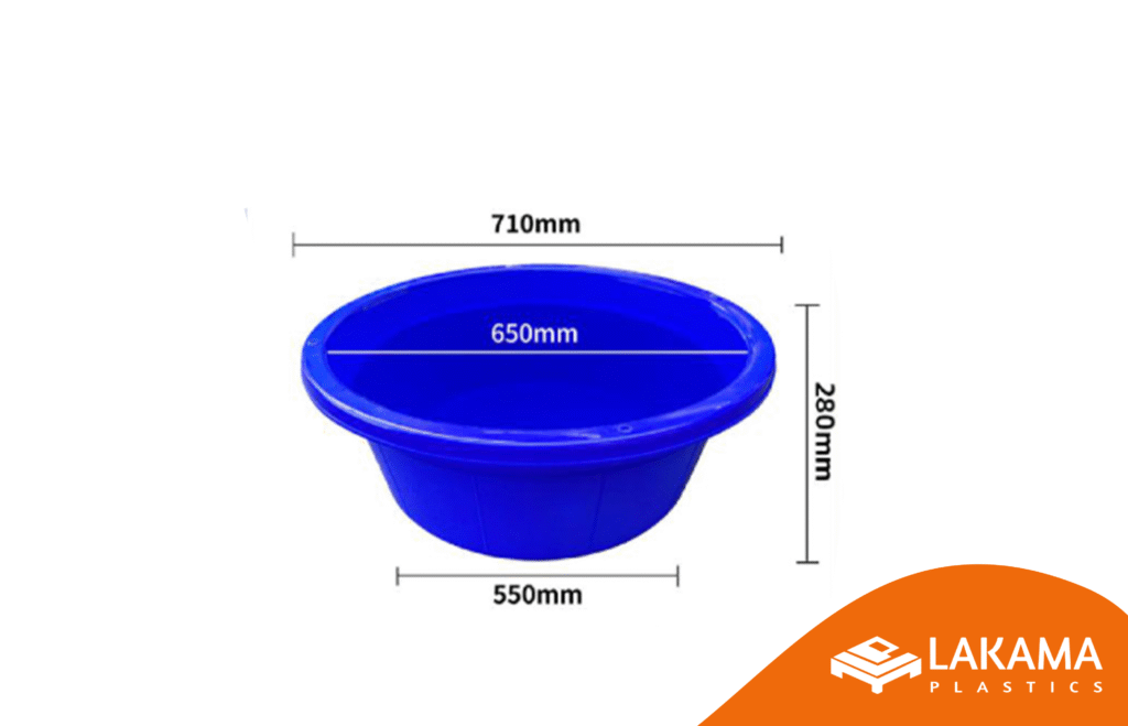 Pot Plastik 710x550x280 mm warna full biru