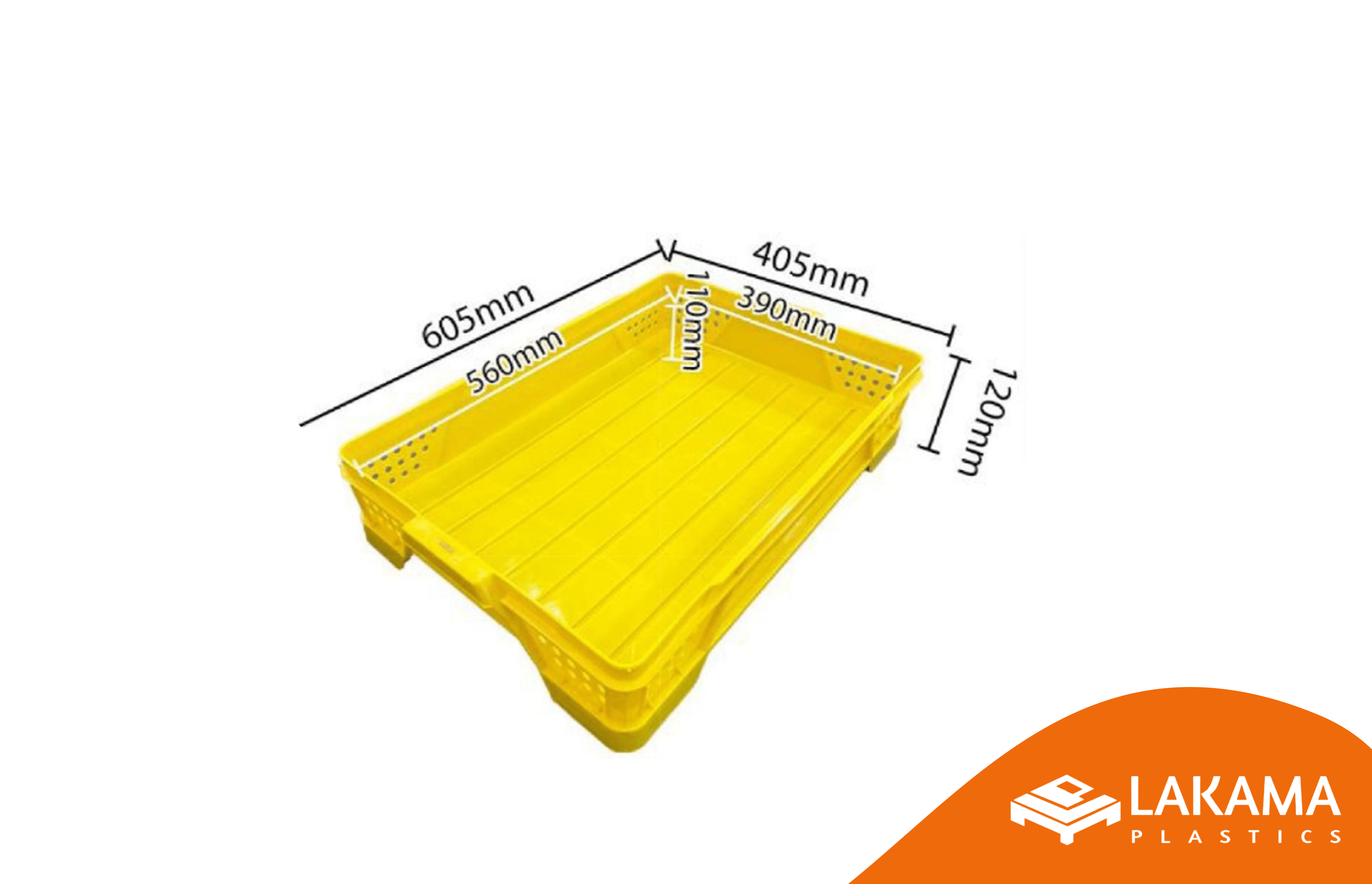 Industrial Basket 60,5 x 40,5 x 12 cm