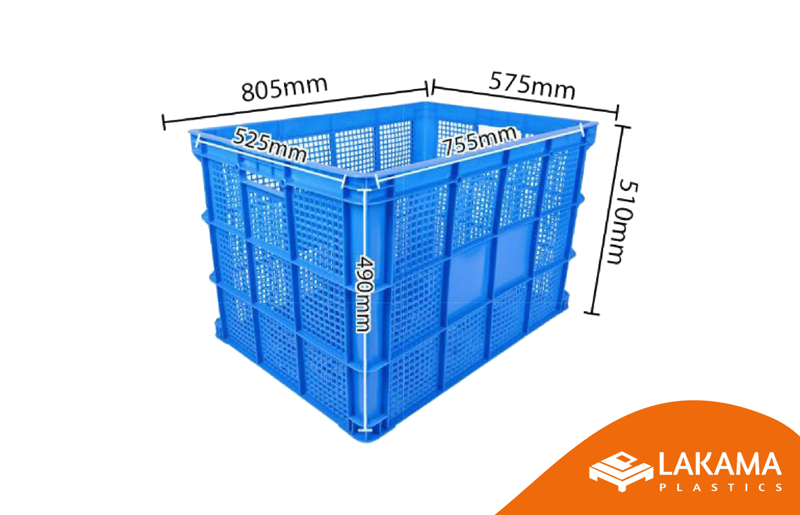 Industrial Basket 80,5 x 57,5 x 51 cm